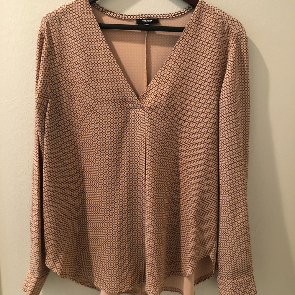 Beautiful peach and black top